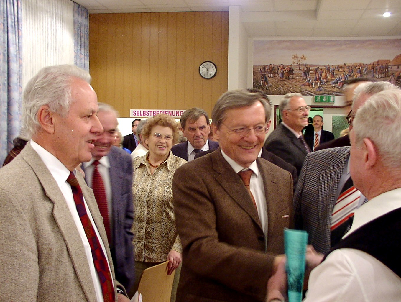 Wolfgang Schüssel, Ing. Josef Wagner, Donauschwaben, 2005-11-23