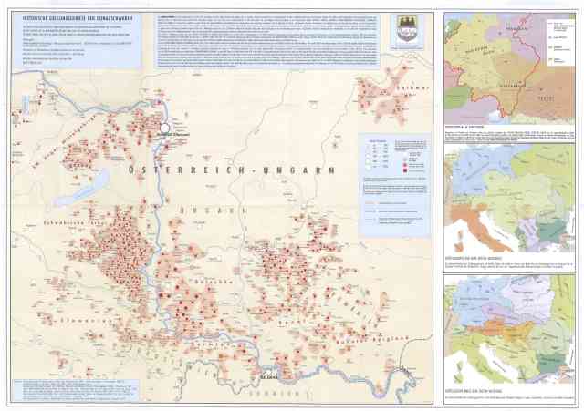 Siedlungsgebiete der Donauschwaben